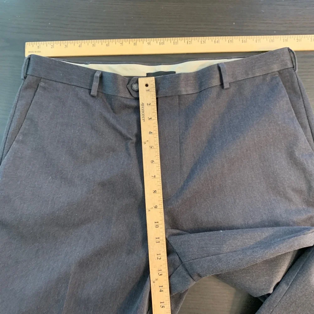Dockers‎ Premium Men's Charcoal Gray Relaxed Fit Dress Pants Size 38x29 Basic